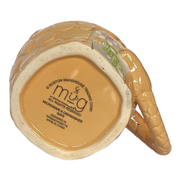 Boston Warehouse 3D Figural Novelty Giraffe Stoneware Coffee Mug Orange Yellow - Picture 10 of 12